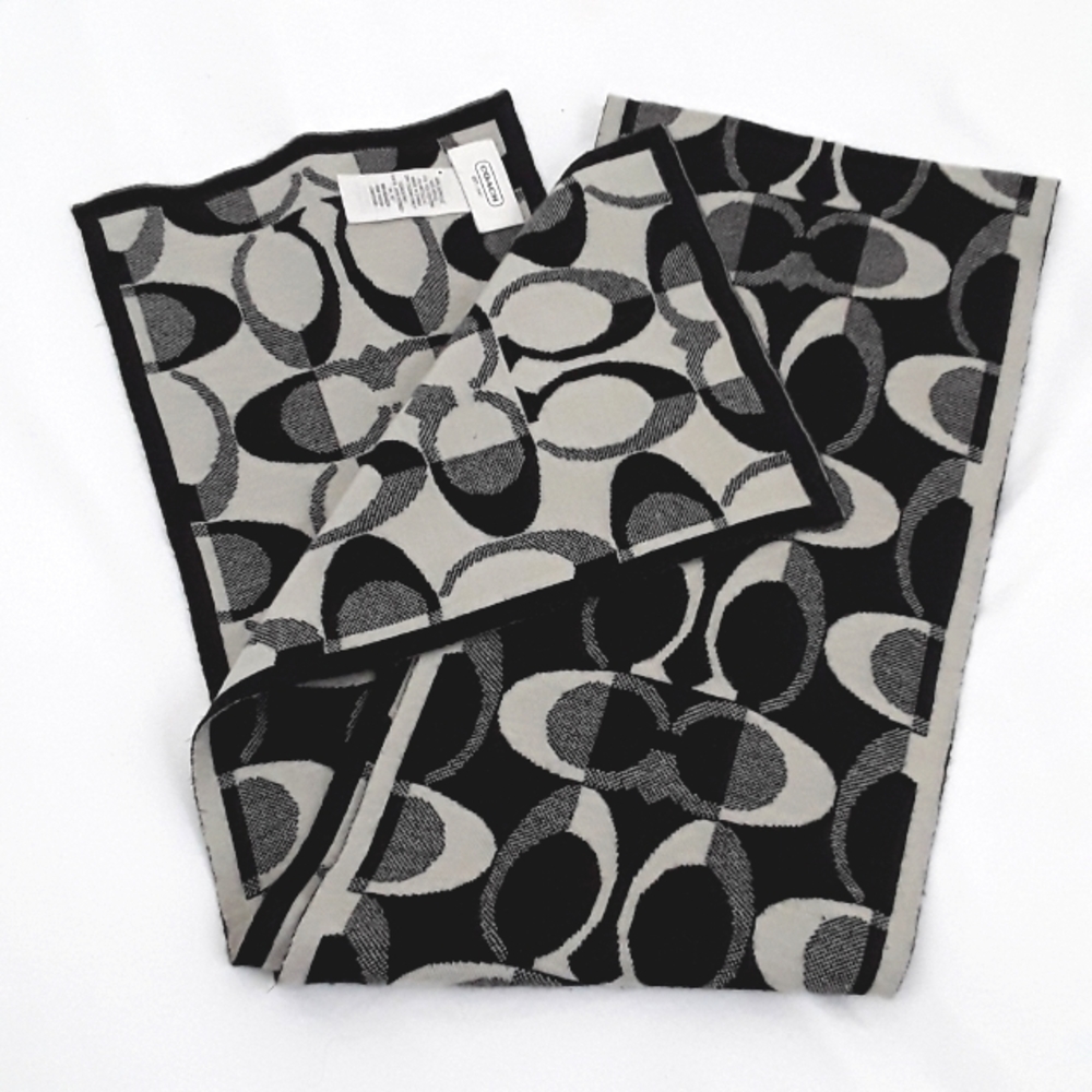 COACH LOGO SCARF